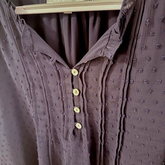 DANIEL RAINN Sasha Lace Trim Blouse | XXL | Navy - Picture 5 of 8